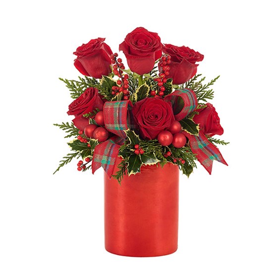 HOLIDAY ROSE SHIMMER BOUQUET Henderson, NC